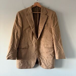 Trussini Piacenza Camal Hair Sport Jacket Blazer Mens 40R Beige Made in Italy